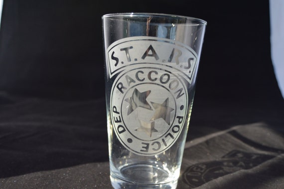 STARS resident evil pub glass