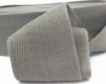 Wholesale Cotton Twill Tape 2 inches wide Binding 50 yard roll Gray Grey