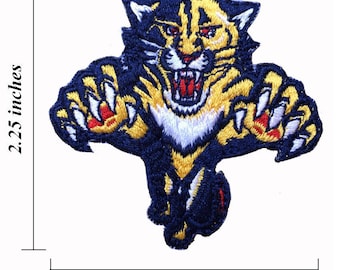 Florida Panthers Logo Size 2.25" Embroidered Iron 1 Patches
