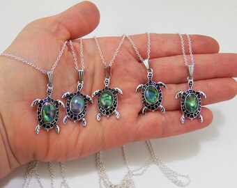 Abalone shell necklace, sea turtle necklace, abalone turtle shell necklace, tortoise necklace, turtle necklaces, abalone turtle jewelry