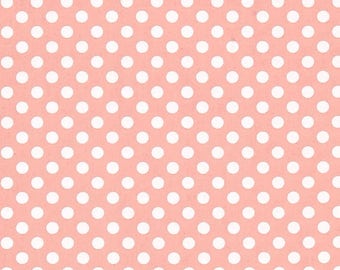 Polka Dot Fabric - Pink Lady by Karen Embry for Blank Quilting - 8496 22 Pink - Priced by the Half yard