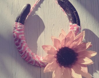 Rustic Cheerful Good Luck Horseshoe