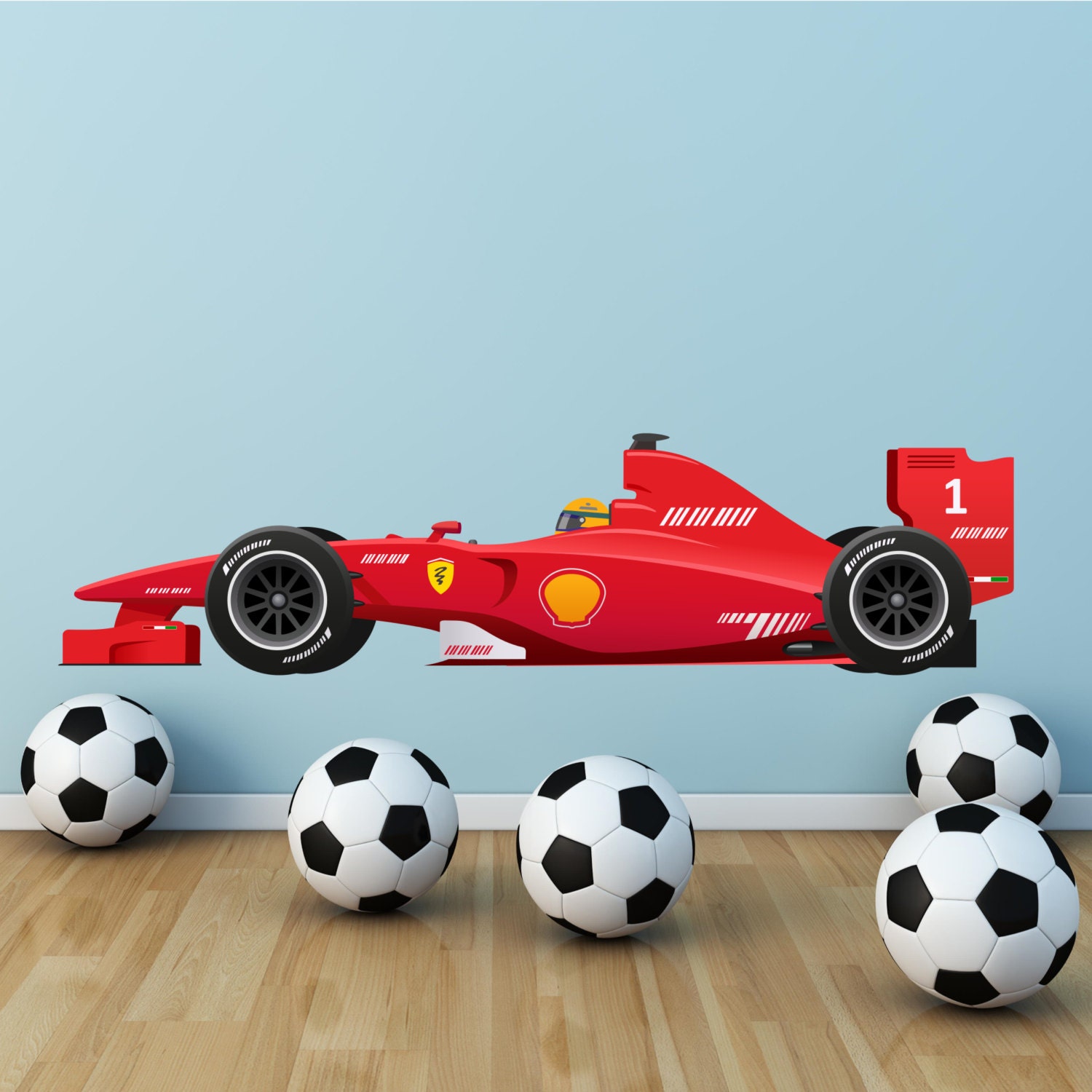 FORMULA 1 F1 Race Car wall art sticker boys decal transfer