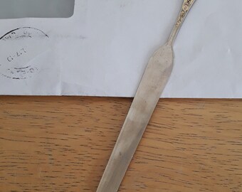 Vintage letter opener Mount Rainer - knife for opening letters - vintage brass Washington letter opener -envelope knife