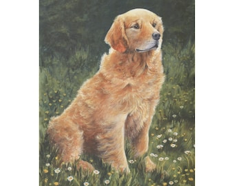 Golden Retriever Print by B A Crosby