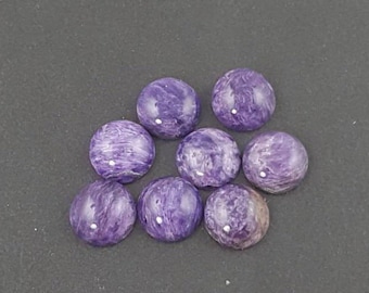 10mm Charoite Cabochon, calibrated, purple cab, charoite, charoite cab, charoite cabochon, purple stone, small cabochon, purple charoite