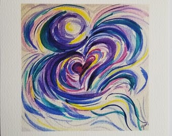 Watercolor art print - Psalm 91:11