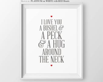 Anniversary Gifts Gifts For Husband A Bushel And A Peck And A Hug Around The Neck Boyfriend Gift Song Lyrics Gifts For Him Gifts Boyfriend