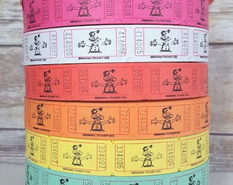 100 Circus Clown Carnival Tickets, Circus Theme Party Decorations, Carnival Birthday Party Tickets,