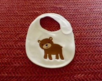 Baby Bear bib / Infant Bib / Baby Boy Bib / Baby Girl Bib