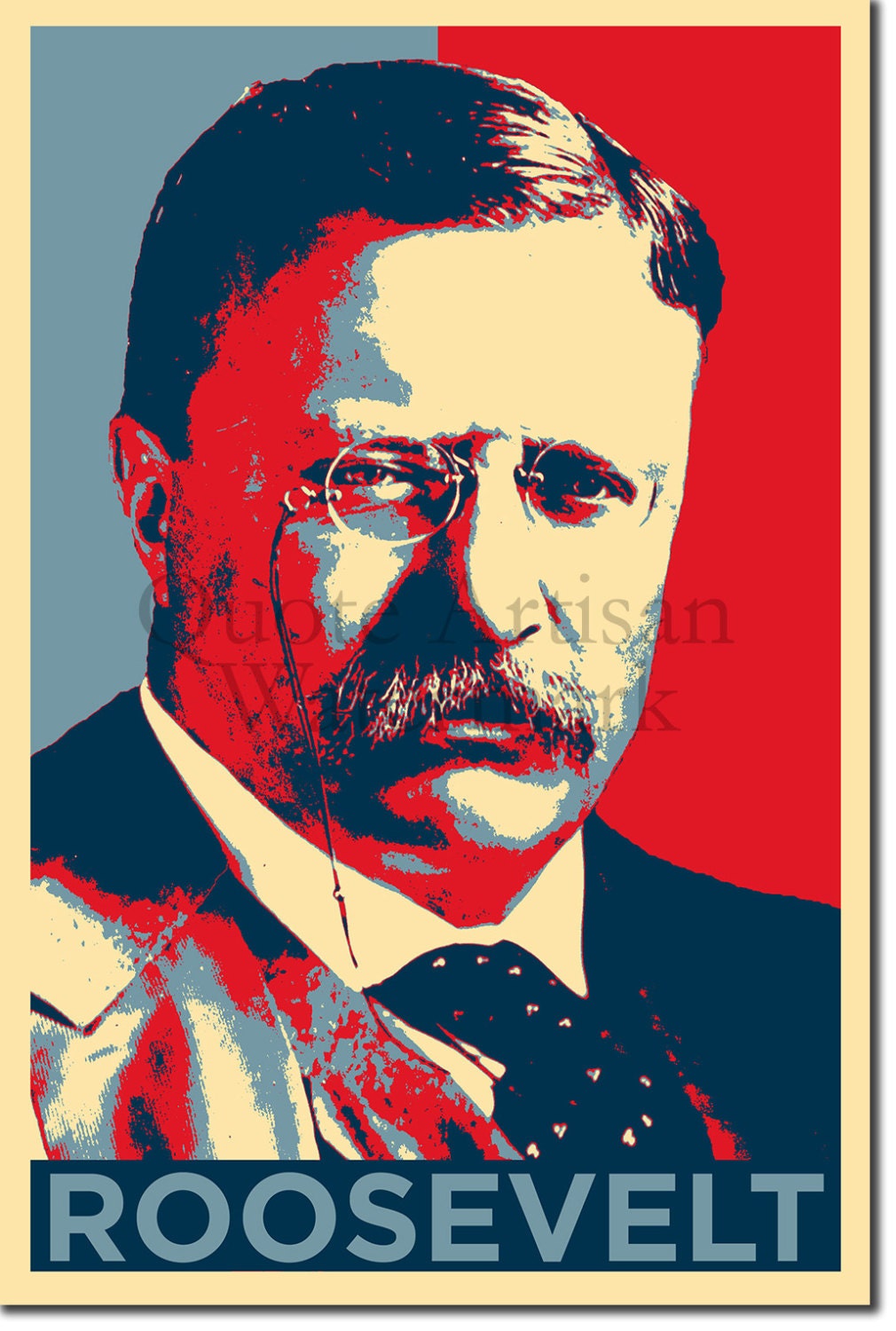 Theodore Roosevelt Original Art Print 12x8 Inch Photo Poster