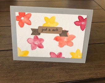 Watercolor Floral Greeting Card