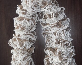 entirely hand made ball scarf