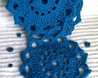 Blue Medallion Scarf