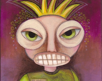 Original Mixed Media Painting - 6x6 Canvas - This Mischance