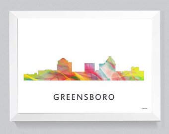 Greensboro North Carolina Skyline