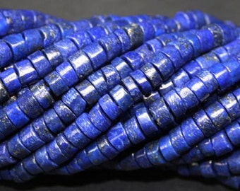 13" lapis tyre 4-5mm gemstone beads top quality