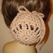 Set of 3 Large Hand Crochet Bun Cover Snoods/Great for Long or short hair buns/Women's Accessories/Hair Accessories/Fashion Accessories