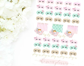 SLEEPY | Eye Mask Deco Sticker Sheet