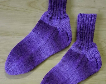 Hand-knitted socks - greetings 38/39