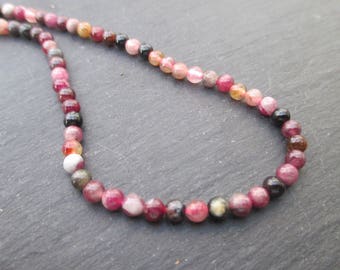 Tourmaline - 10 4 mm round beads-