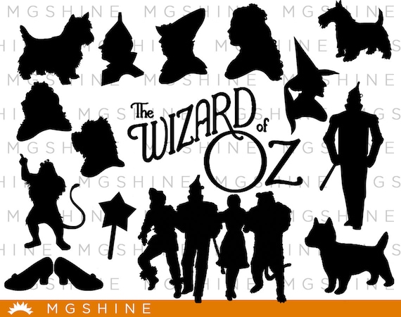 Wizard of Oz SVG for Cricut, Silhouette - Wizard of Oz silhouette ...