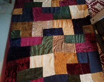 Vintage Handmade Quilt Top/Curtain/Tablecloth