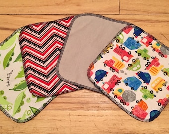 Cloth baby wipes bright colors