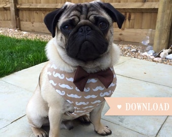DIY Dog Harness Sewing Pattern and Full Instructions PDF Download, Extra Small to Extra Large