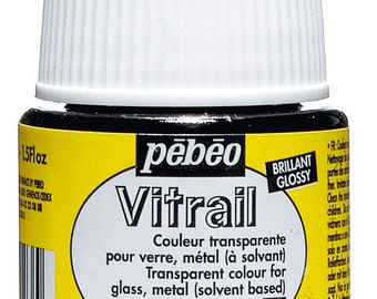 Pebeo Vitrail Transparent Glass Paint 45ml Pots