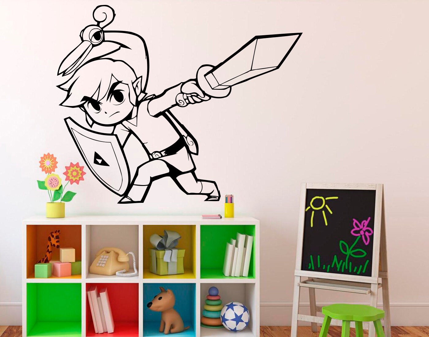 Princess Zelda Wall Vinyl Decal Legend of Zelda Wall Sticker
