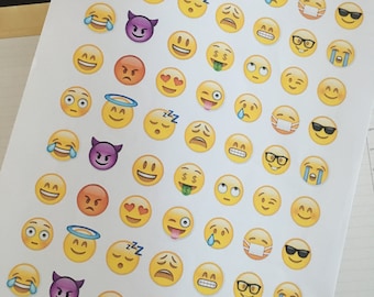 Printable Emoji Stickers for Planners