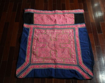 Vintage Hmong fabric from Hmong baby carriers.