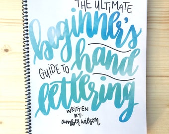 Modern Calligraphy Kit/Brush Lettering Set/Calligraphy Worksheets/Practice/Hand Lettering Kit/Beginner's/Hand Lettering/Hand Lettering Set