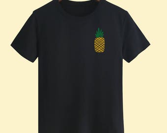 Golden Pineapple Unisex T shirt T Shirts For Men T Shirts For Women T Shirt For Youth Street T-shirts Hipster T Shirt gift T-shirts