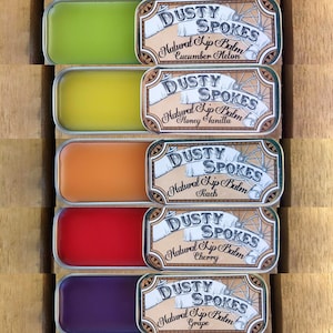 Sampler-Natural Lip Balm in Fruit Flavors-Choose 3-Natural Lip Balm-Lip Balm-Lip-Lip Care-Lip Products-Fruit-Fruit Flavors-Natural