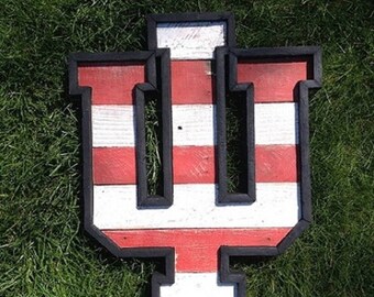 Reclaimed Wood IU | 24" Rustic IU Sign | Indiana University | Indiana | Hoosiers | IU Decor | Indiana University Decor | Rustic | Hoosier