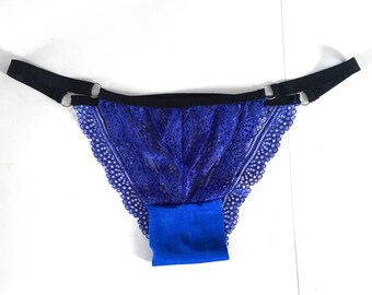 Blue dream - lace knickers made to order