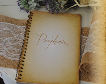 Journal, Writing Journal - Prophesies, Custom Personalized Journals Vintage Style Book