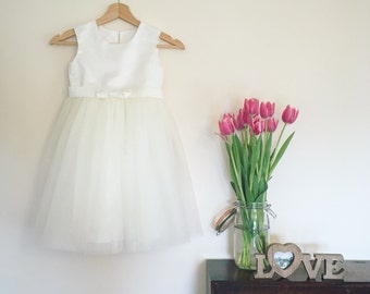Mini Spot Tulle Flower Girl Dress