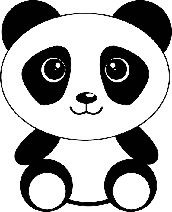 Cute Panda SVG cut file