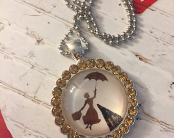 Mary Poppins Glass Dome Pendant