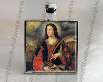 Saint Emerentiana - Religious Christian Catholic Medal Pendant Charm For Necklace