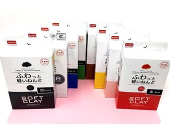 6 color Set (can choose colour) daiso soft clay,Slime supply materials wholesale