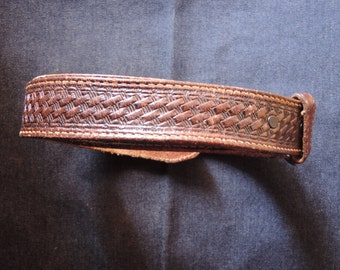 Leather Pouch can be worn on a belt