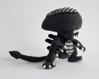 Crochet PATTERN No 1706 Alien by Krawka,