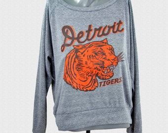 Detroit Tigers Pullover Vintage 1935 Penant Inspired Design Womens Pullover Detroit Tigers Fan Gift Opening Day 2018