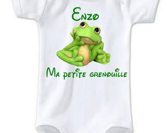 My little frog personalized with name Bodysuit