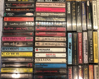 Rare Heavy Metal, Rock, Punk, Cassette Lot -