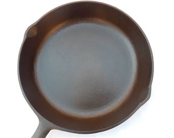 BSR, Birmingham Stove and Range Company Century Series #8 Cast Iron Skillet with Heat Ring, 10 1/2 inch, Cast Iron Cookware, 1960s